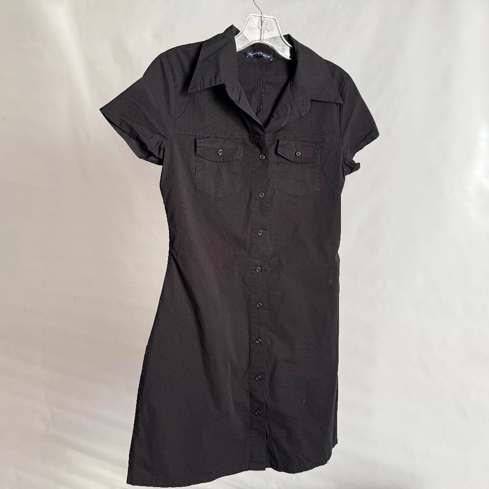 Brandy Melville Black Button Down Collared Dress
